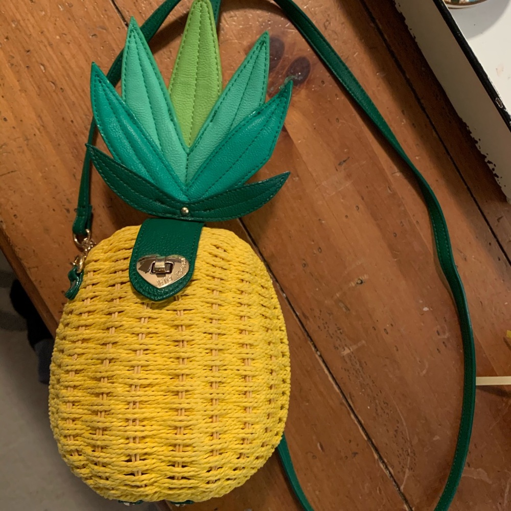 Betsey Johnson Pineapple Crossbody Purse